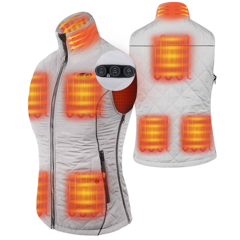 ARRIS Heated Vest for Women Size Adjustable 7.4V Electric Warm Vest 8