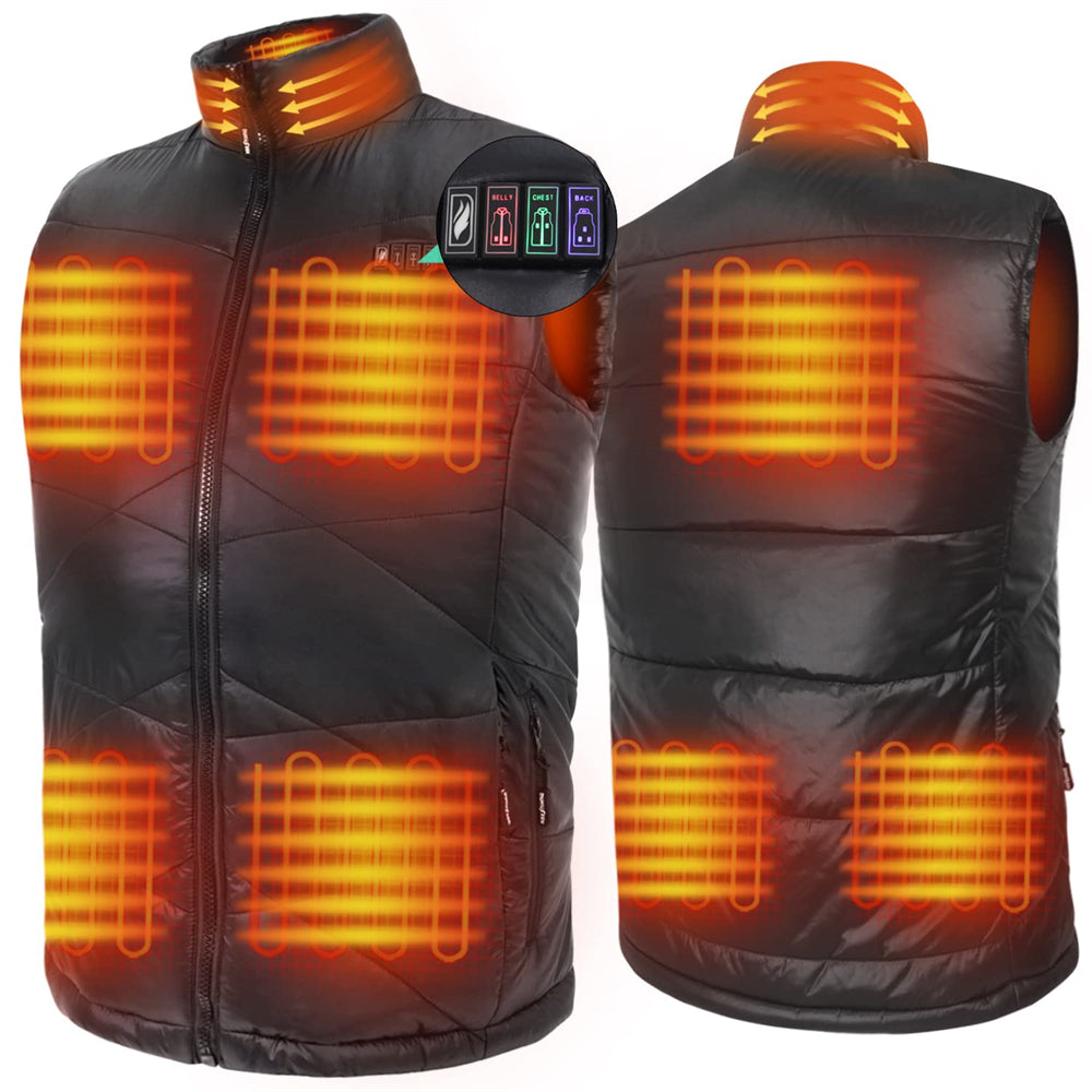 DUKUSEEK Lightweight Heated Vest for Men with Rechargeable Battery S