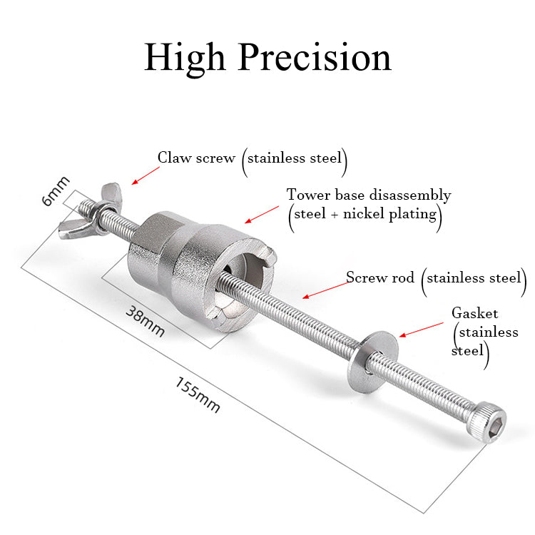 Bike Freehub Remove Tool Stainless Steel Bicycle Hub Disassemble & Installation Repair Tool