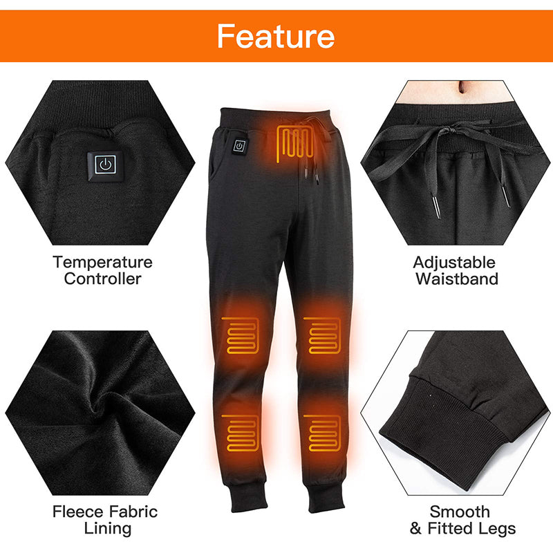 Electric Heated Pants for Men 6 Warm Heating Panels & 3 Temp Settings (No  Battery)