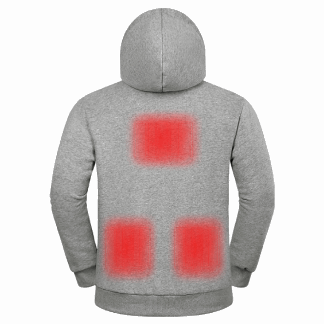 DUKUSEEK Heated Hoodie with 10000mAh Battery Pack Electric Heated Hoodie for Men and Women