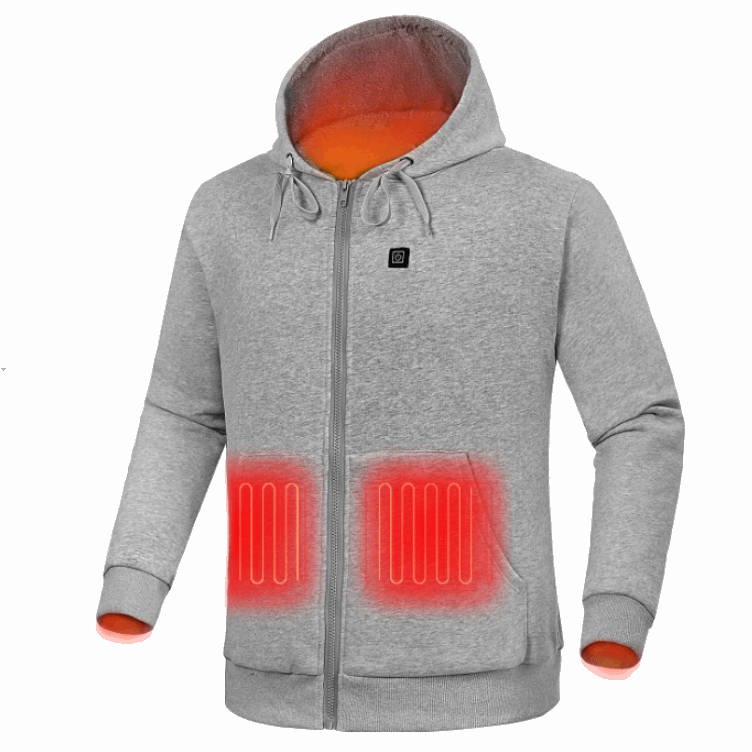 DUKUSEEK Heated Hoodie with 10000mAh Battery Pack Electric Heated Hoodie for Men and Women