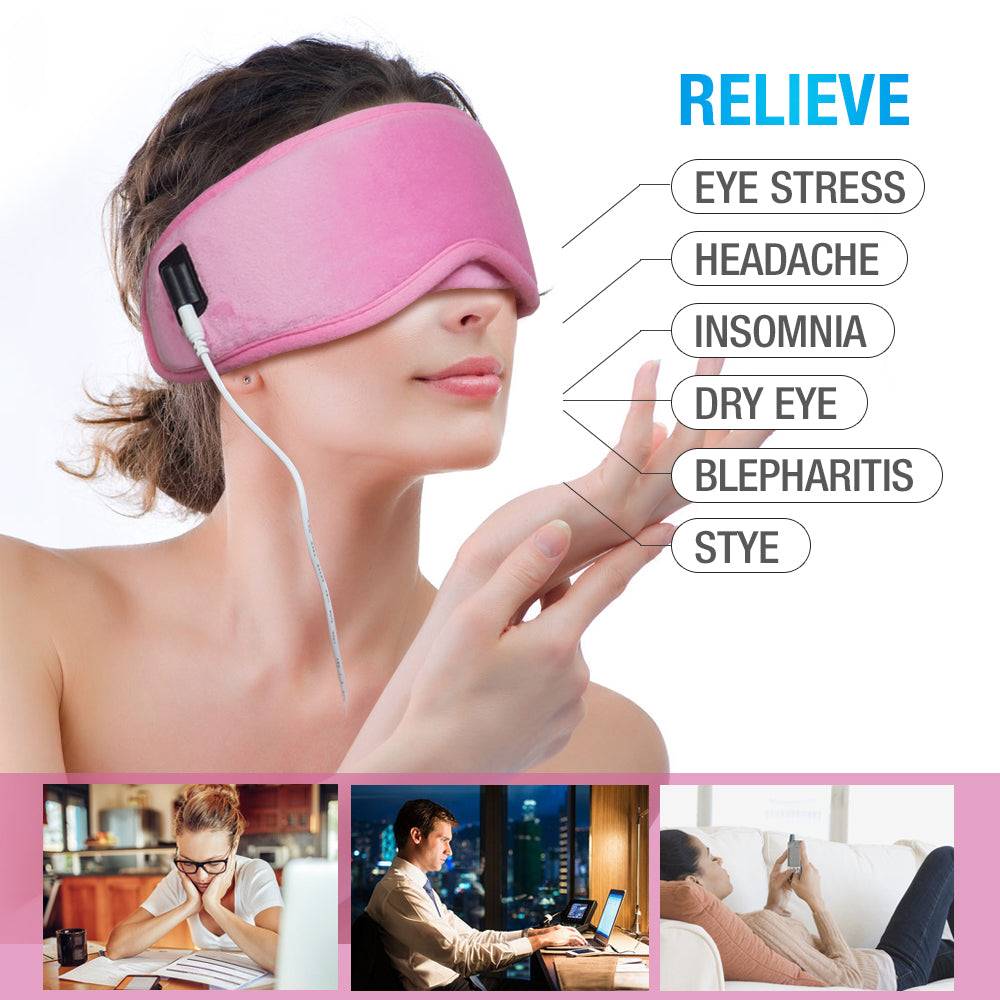 ARRIS Electric USB Heated Eye Mask with 5 Temperature Control