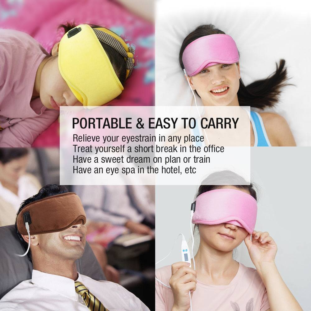 ARRIS Electric USB Heated Eye Mask with 5 Temperature Control