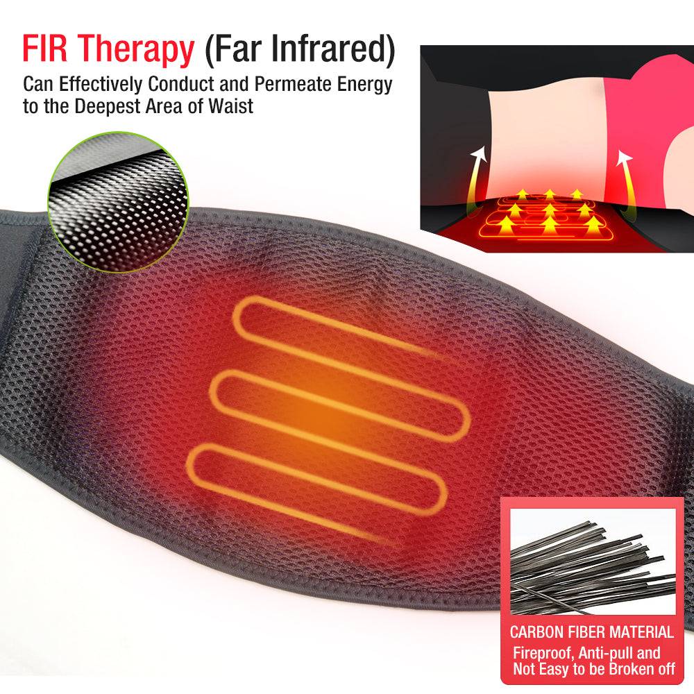 ARRIS Heating Waist Belt/Heated BackStraps for Back Pain Relief with Battery (Lengthened Version)