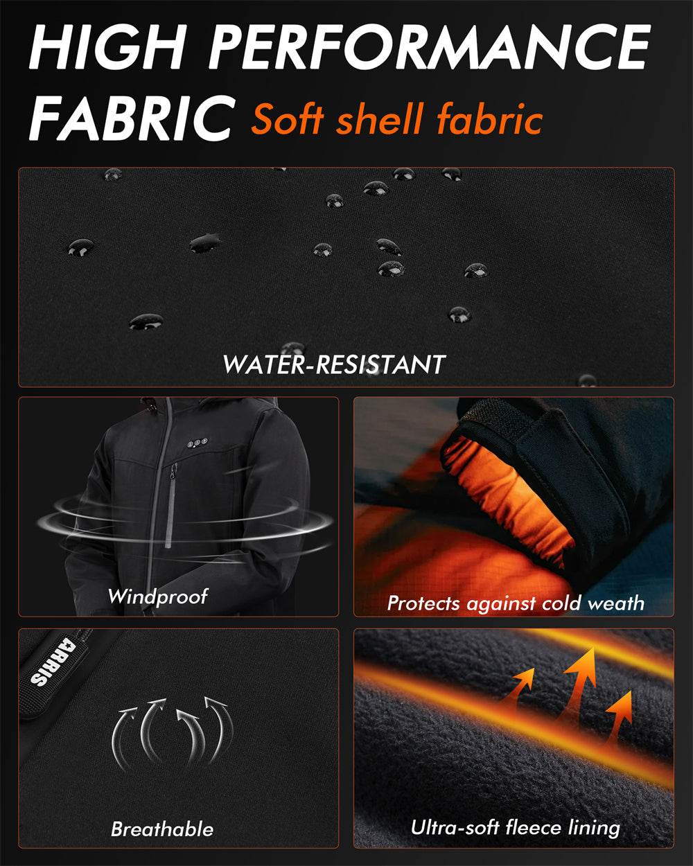 high performance fabric of the soft shell fabric