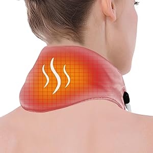 ARRIS Neck Heating Pad with Time and Temp Control for Neck Fatigue, Neck Pain Relief