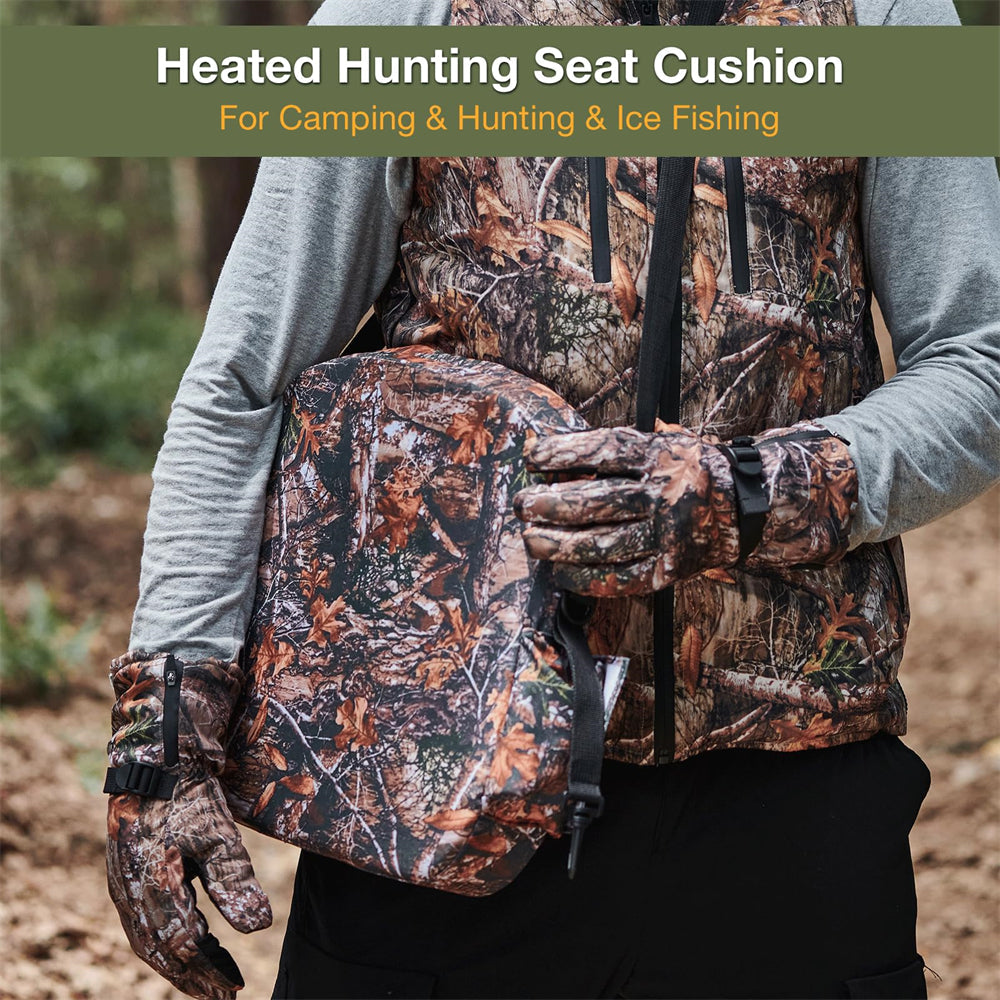DUKUSEEK Heated Seat Cushion Electric Seat Warmer 3 Temp Settings for  Hunting Ice Fishing Outdoor Activities