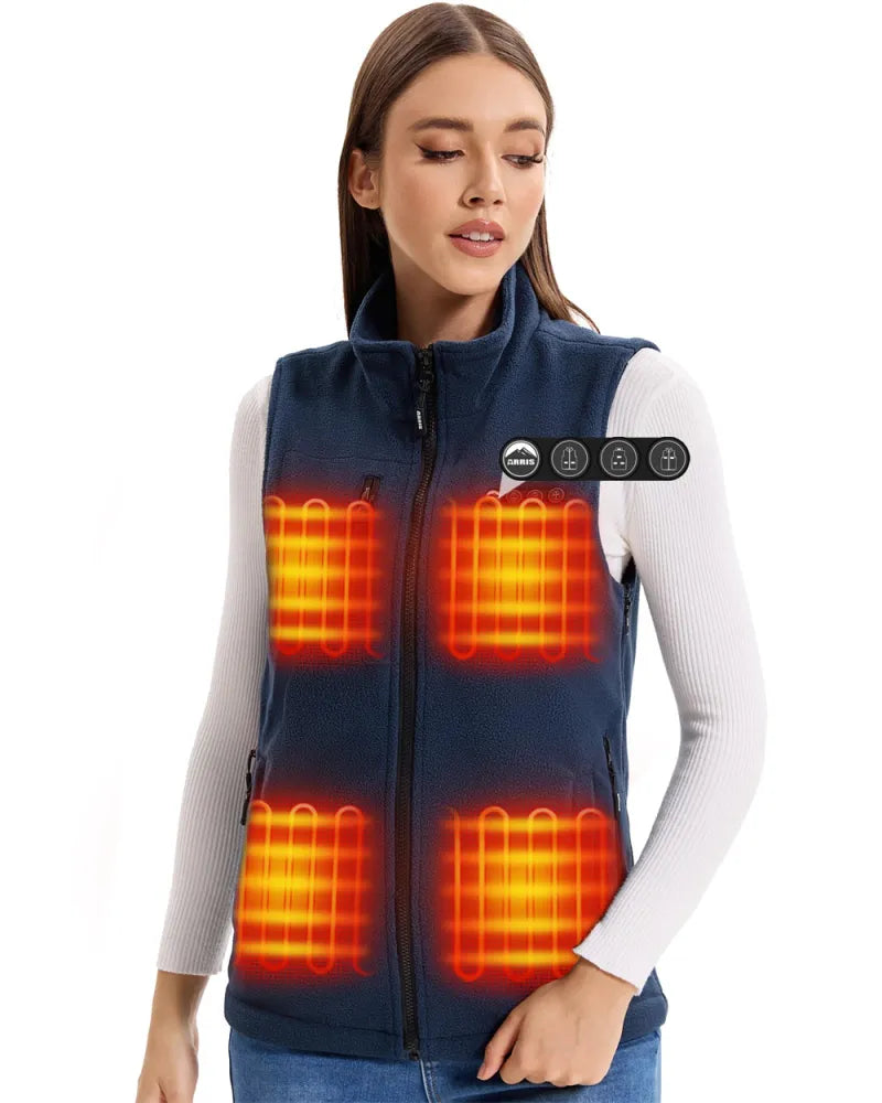 best selling heated fleece vest for women 