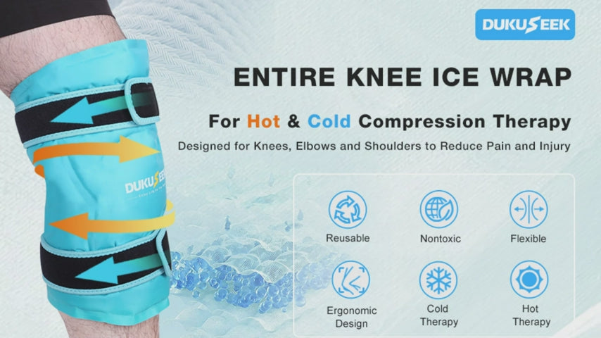 ICEWRAPS Small Round Gel Ice Packs for Injuries - Reusable with