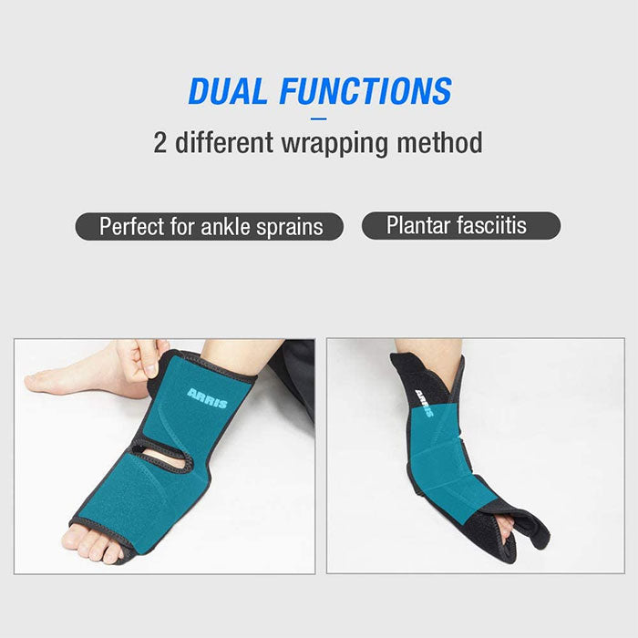 ARRIS Ankle and Foot Ice Pack Therapy Wrap for Sprained Ankle, Achilles Tendon Injuries, Plantar Fasciitis, Bursitis & Sore Feet