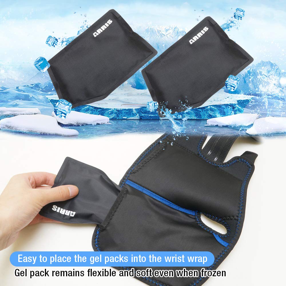 Buy Copper Compression Wrist Ice Pack Wrap. Rapid Hot + Cold Wrist Support  Sleeve. Heat + Icing Reusable Therapy Compress Brace. Tendonitis, Tunnel, ,  ed Wrists, Hand Pain Online at desertcartSeychelles